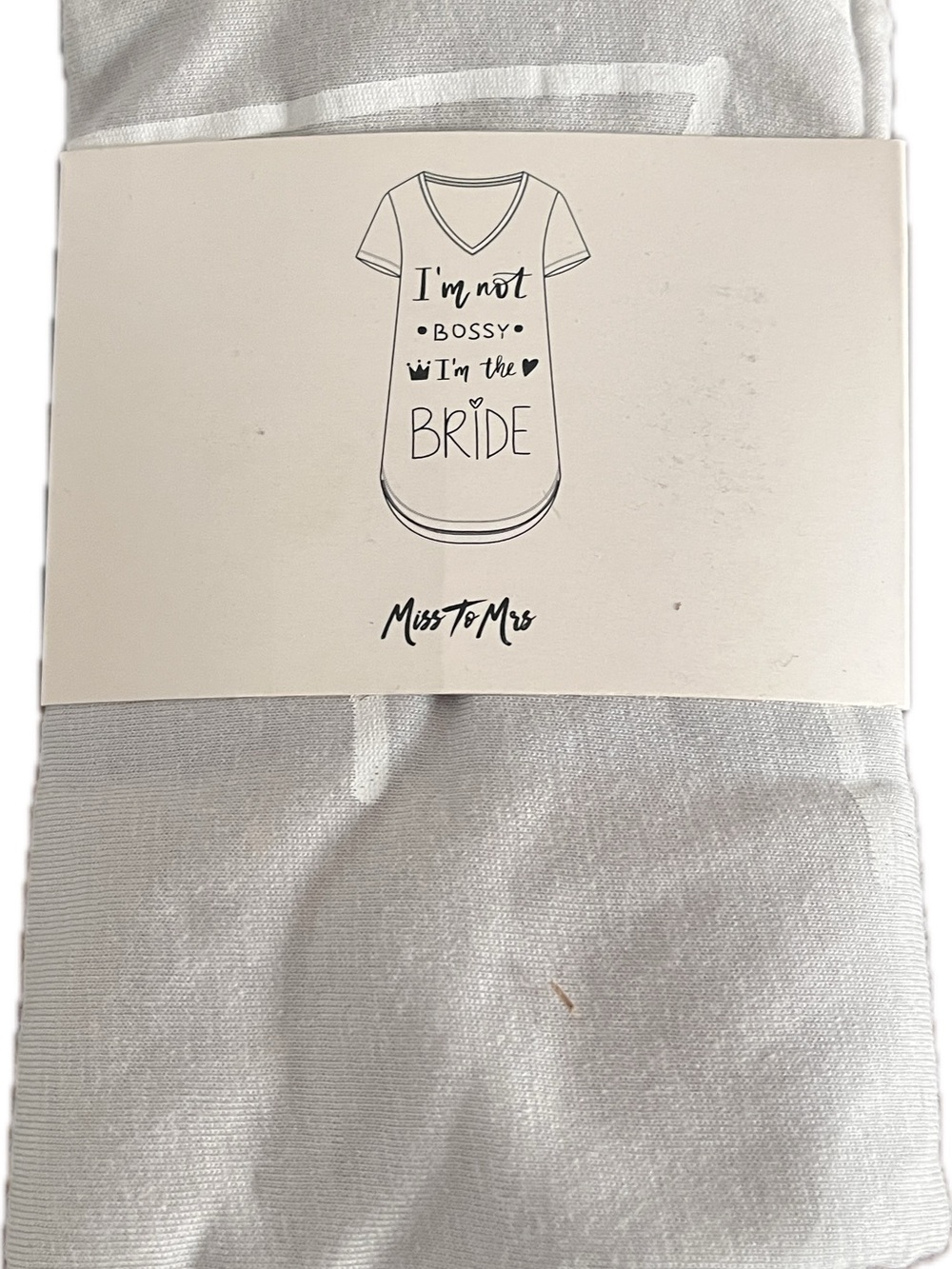 Grey 'I'm the Bride' Short Sleeve Tee